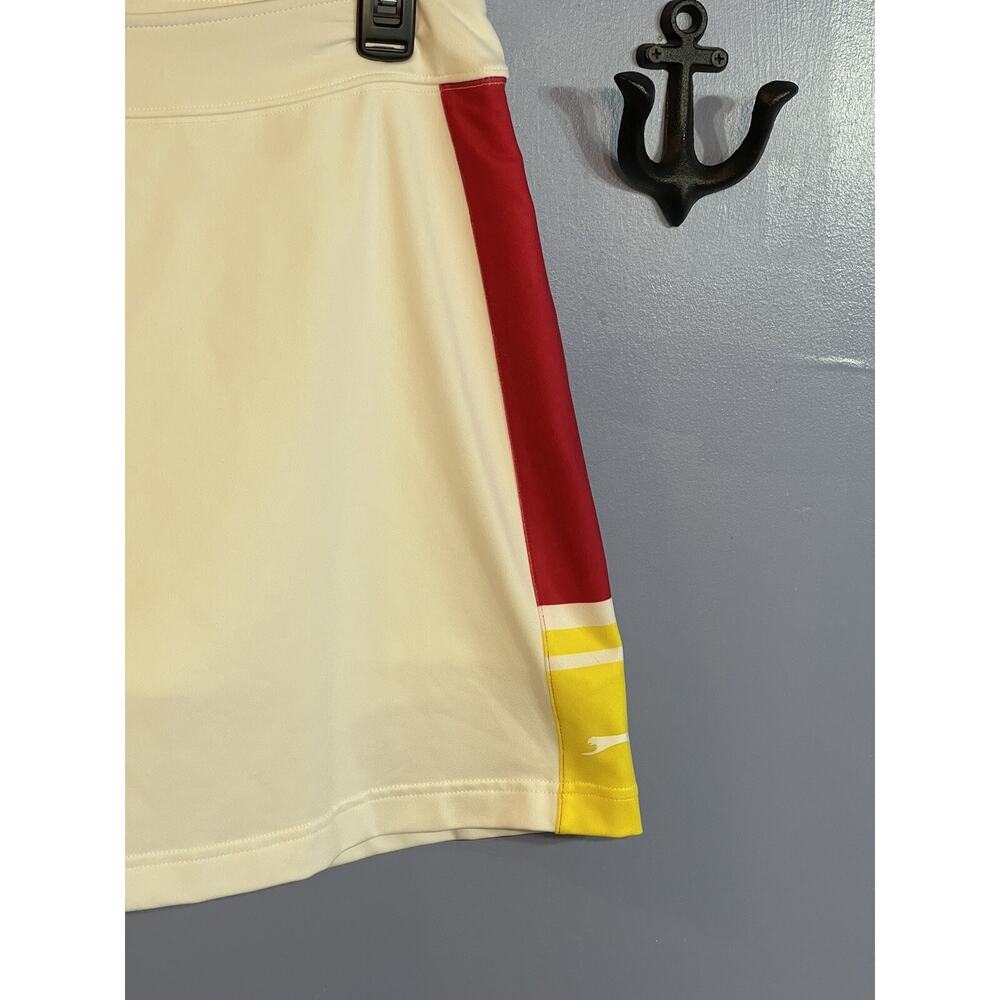 Slazenger Tennis Skirt/Skort White with Side Stripes Size Small - Picture 2 of 8